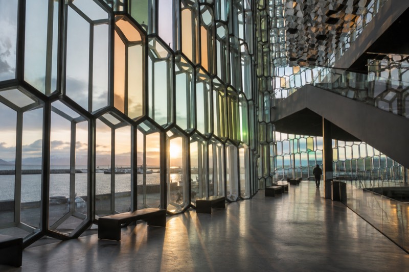 Harpa Concert Hall, interior and foyer